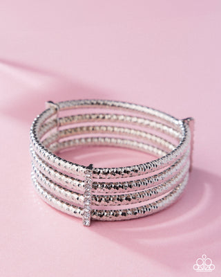 Teeming with Taste - White - Paparazzi Stretchy Bracelet - April 2025 Customer Appreciation Week 4