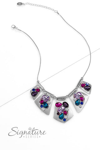 The Laura - 2023 Signature Series - Multi Colored Gem Paparazzi Short Zi Necklace