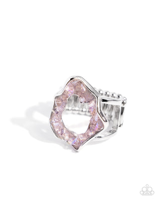 Geode Grace - Pink - Druzy Crystal Paparazzi Ring