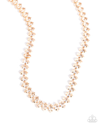 Glittery Genre - Gold - Necklace