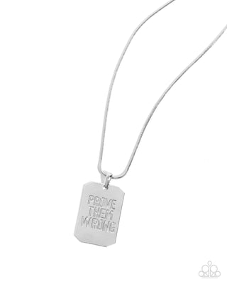 Prove Them Wrong - Silver - Necklace