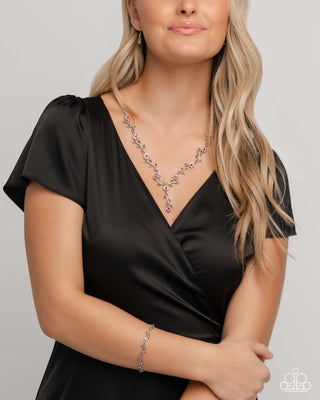 Complete Look - Estate Grounds Necklace & Personal Estate Bracelet - Red Set