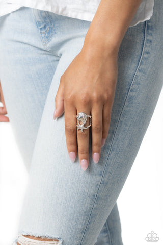 Seashell Showcase - Silver - Starfish Paparazzi Ring