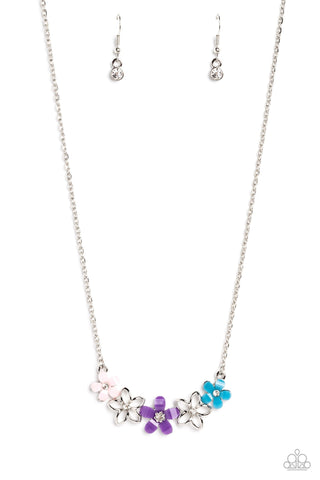 WILDFLOWER About You - Purple - Flower Paparazzi Short Necklace