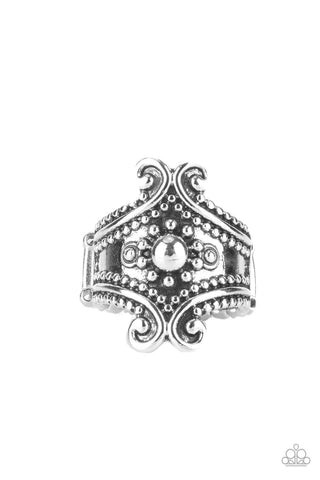 Artisan Artifice - Silver - Filigree Paparazzi Ring