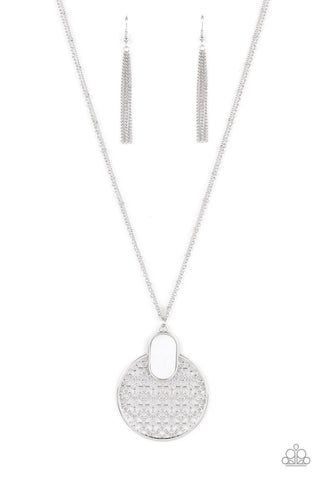 South Beach Beauty - White - Seashell Paparazzi Long Necklace