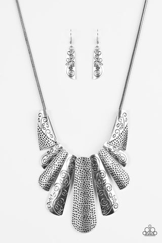 Untamed Silver Paparazzi Necklace