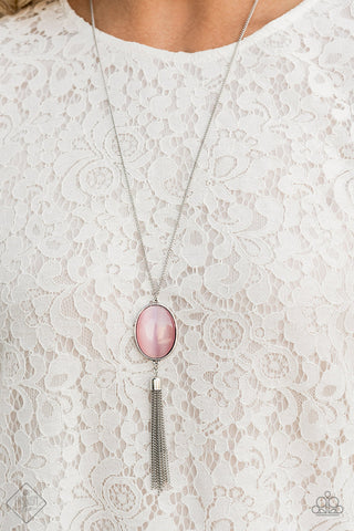 Tasseled Tranquility Pink Paparazzi Necklace