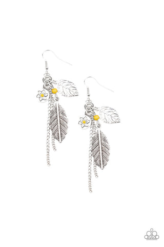 Western Whimsicality Yellow Paparazzi Earrings