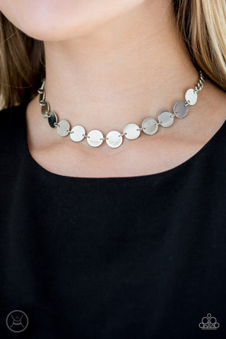 Faster than SPOTLIGHT Silver Paparazzi Necklace