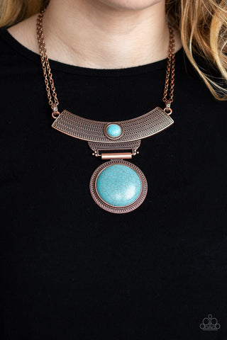 Lasting EMPRESS-ions Copper Paparazzi Necklace