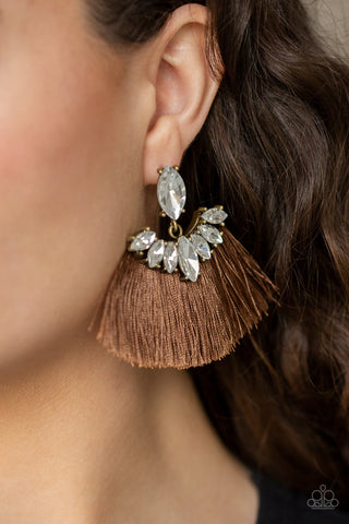 Formal Flair Brown Paparazzi Earrings