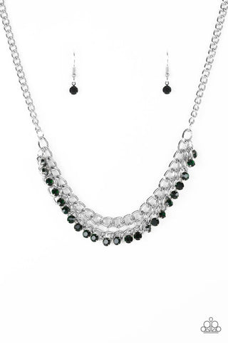 Glow and Grind Green Paparazzi Necklace