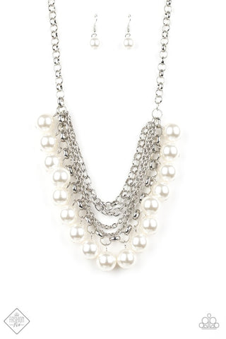 One Way WALL STREET White Paparazzi Necklace