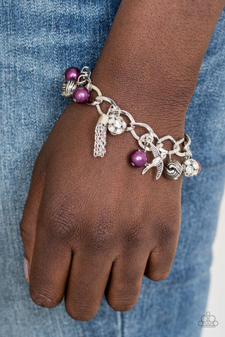 Lady Love Dove Purple Paparazzi Bracelet