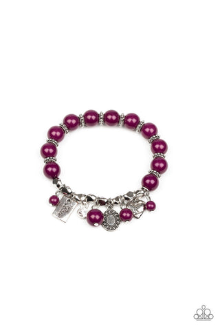 One True Love Purple Paparazzi Bracelet