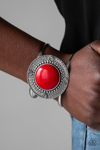 Tribal Pop Red Paparazzi Bracelet