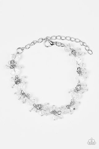 Oh, My Stars White Paparazzi Bracelet