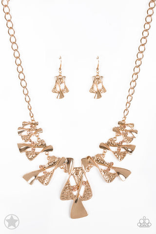 The Sands of Time Gold Paparazzi Necklace