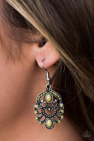 Tropical Tropicana Green Paparazzi Earrings