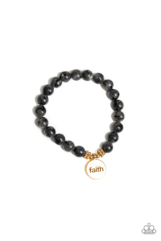 FAITH It, Till You Make It Black Paparazzi Bracelet