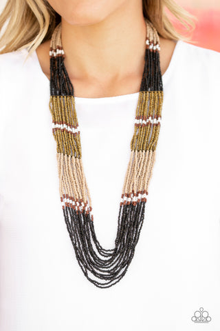 Rio Roamer Black Paparazzi Necklace