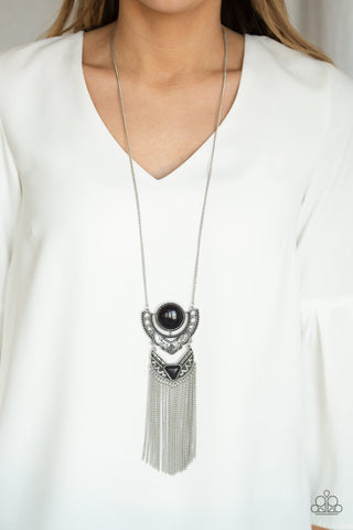 Spirit Trek Black Paparazzi Necklace