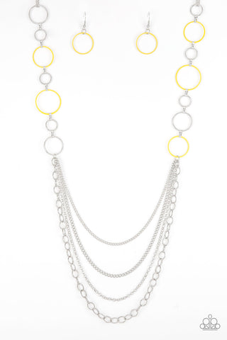 Beautifully Bubbly Yellow Paparazzi Necklace