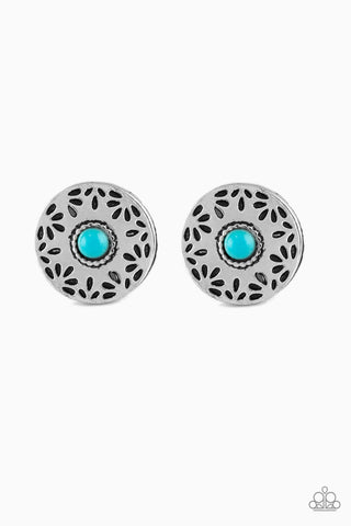 Santa Fe Fiesta Blue Paparazzi Earrings