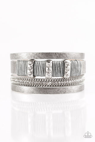FAME Night Silver Paparazzi Bracelet