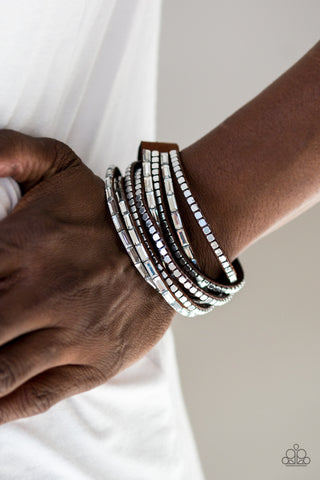 This Time with Attitude Brown Paparazzi Bracelet
