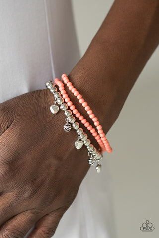 Springtime Sweethearts Orange Paparazzi Bracelet