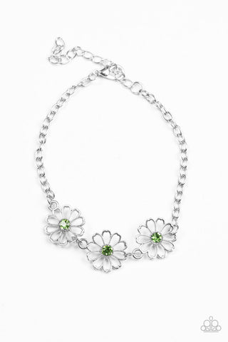 Dancing Daffodils Green Paparazzi Bracelet