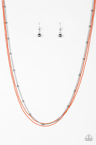 Colorfully Chic Orange Paparazzi Necklace