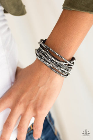 Tough Girl Glam Silver Paparazzi Bracelet