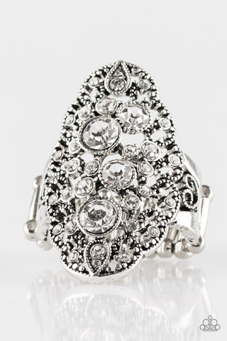 Make Your Own Fairytale White Paparazzi Ring