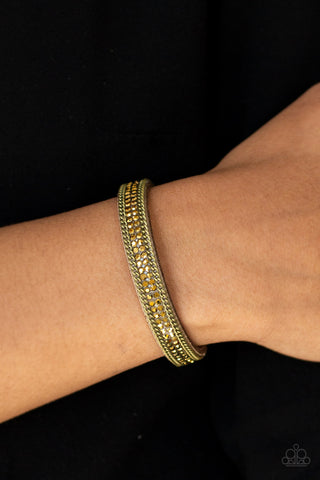 Babe Bling Brass Paparazzi Bracelet
