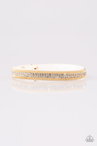 Babe Bling White Paparazzi Bracelet