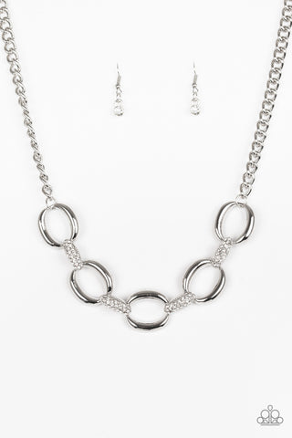 Boss Boulevard White Paparazzi Necklace