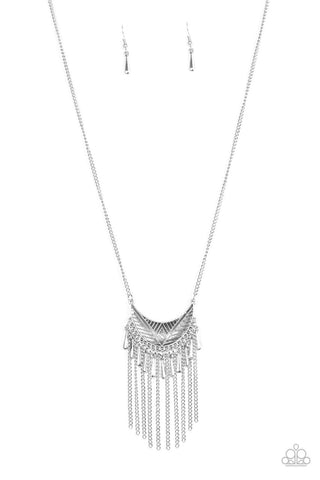 Happy is the Huntress Silver Paparazzi Necklace
