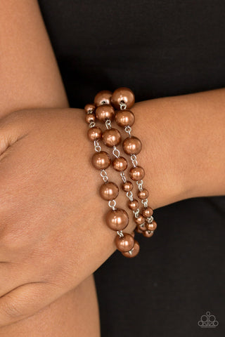 Until the End of TIMELESS Brown Paparazzi Bracelet