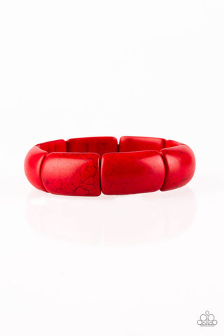 Peace Out Red Paparazzi Bracelet