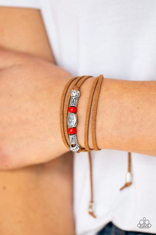Clear a Path Red Paparazzi Bracelet