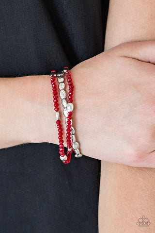 Hello Beautiful Red Paparazzi Bracelet