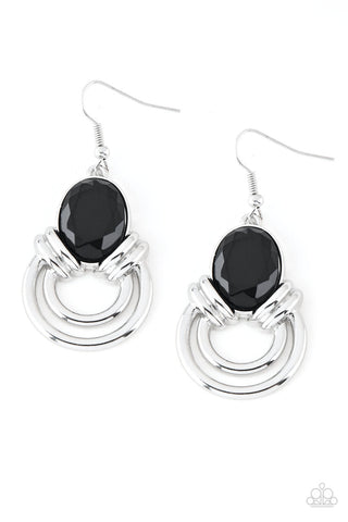 Real Queen Black Paparazzi Earrings