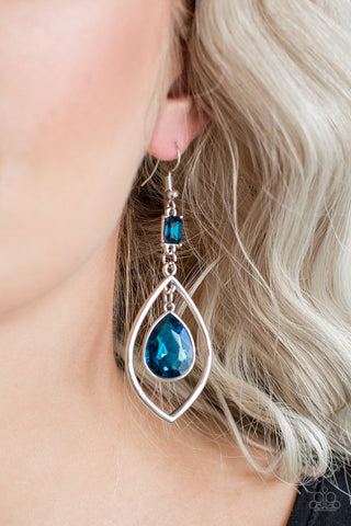 Priceless Blue Paparazzi Earrings