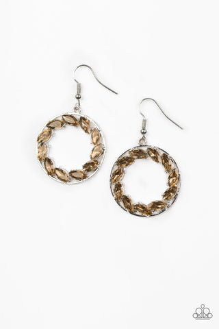 Global Glow Brown Paparazzi Earrings