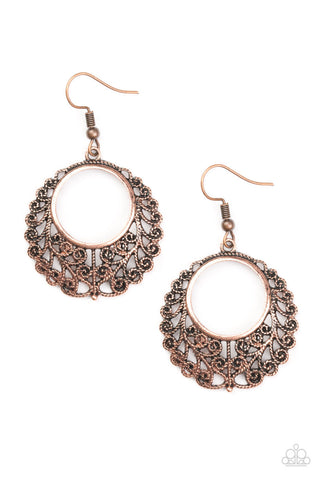 Grapevine Glamorous Copper Paparazzi Earrings