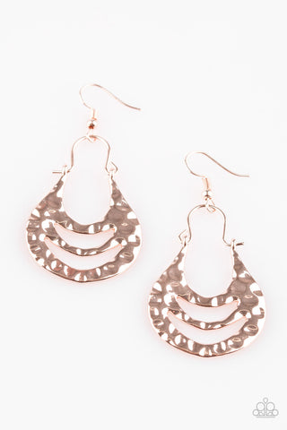 Hang ZEN! Rose Gold Paparazzi Earrings
