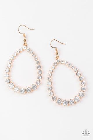 Rise and Sparkle! Gold Paparazzi Earrings